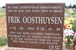 OOSTHUYSEN Frik 1954-2008