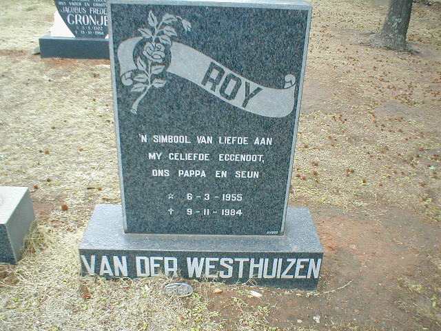 WESTHUIZEN Roy, van der 1955-1984