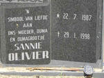 OLIVIER Sannie 1907-1998