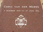 MERWE Chris, van der 1933-1991