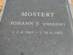 MOSTERT Johann F. 1903-1992