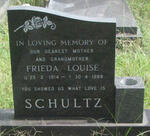 SCHULTZ Frieda Louise 1914-1988