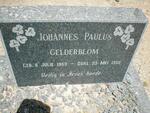 GELDERBLOM Johannes Paulus 1953-1955