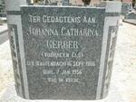 GERBER Johanna Catharina, formerly ELS, nee RAUTENBACH 1906-1956