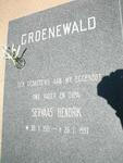 GROENEWALD Servaas Hendrik 1921-1997