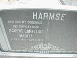 HARMSE Ockert Cornelius Maritz 1932-1975