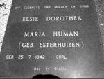 HUMAN Elsie Dorothea Maria nee ESTERHUIZEN 1942-