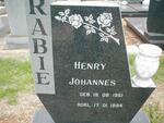 RABIE Henry Johannes 1951-1994