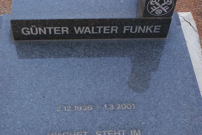 FUNKE Gunter Walter 1936-2001