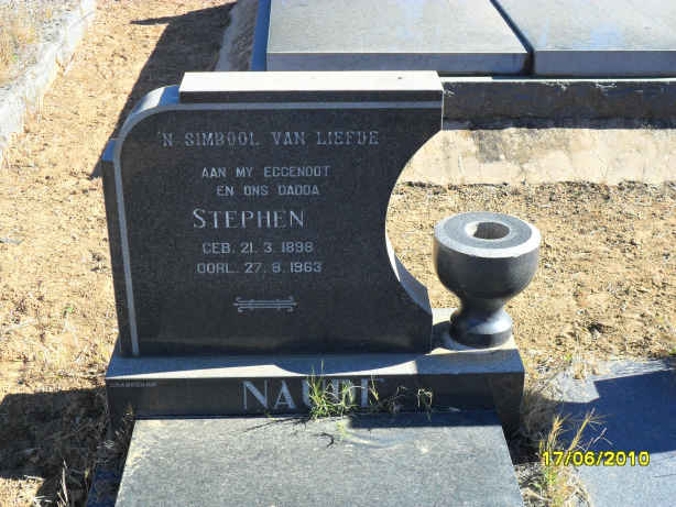 NAUDE Stephen 1898-1963