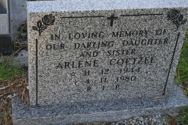 COETZEE Arlene 1944-1980