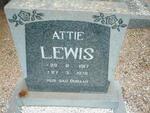 LEWIS Attie 1917-1978