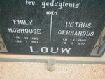 LOUW Petrus Gerhardus 1905-1977 & Emily Hobhouse 1913-1987