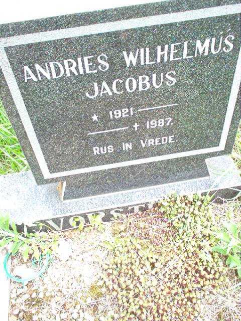 VORSTER Andries Wilhelmus Jacobus 1921-1987