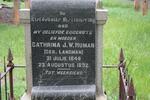 HUMAN Cathrina J.W. nee LANDMAN 1848-1892