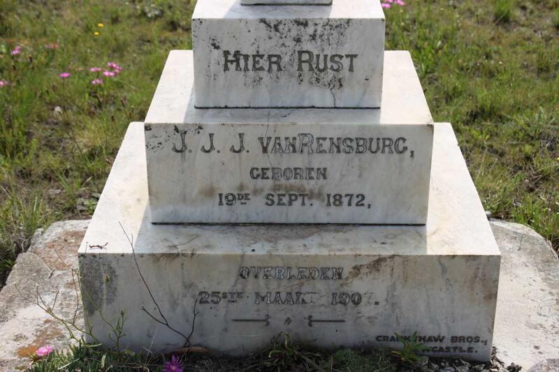 RENSBURG J.J., J van 1872-1907