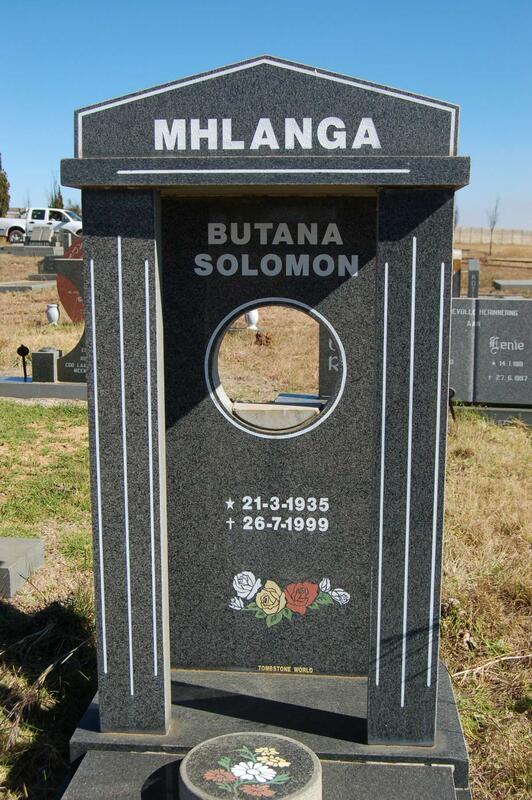 MHLANGA Butana Solomon 1935-1999