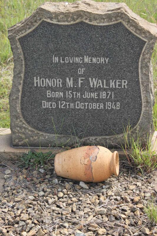 WALKER Honor M.F. 1871-1948