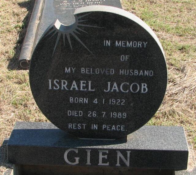 GIEN Israel Jacob 1922-1989