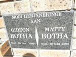 BOTHA Gideon -1998 & Matty -2000