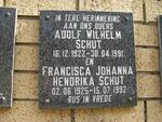 SCHUT Adolf  Wilhelm 1922-1991 & Francisca Johanna Hendrika 1925-1992