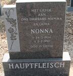 HAUPTFLEISCH Nonna 1904-1990