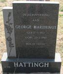 HATTINGH George Marthinus 1913-1985