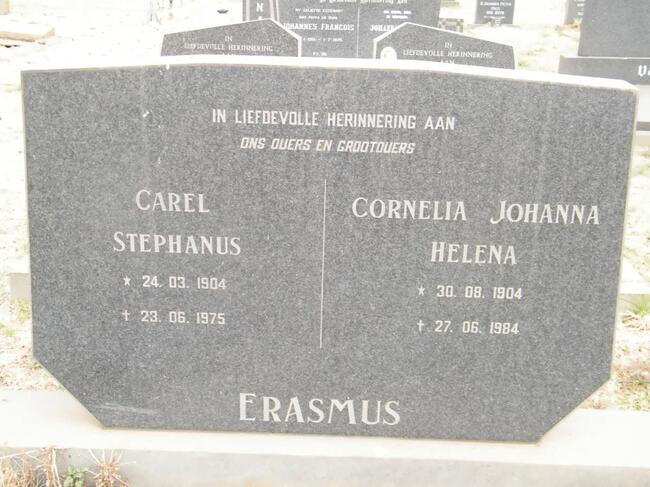 ERASMUS Carel Stephanus 1904-1975 & Cornelia Johanna Helena 1904-1984