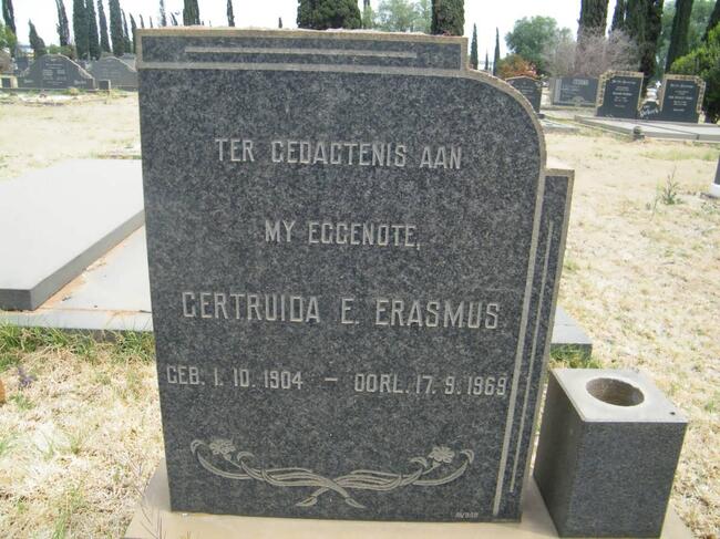 ERASMUS Gertruida E. 1904-1969