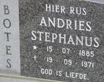 BOTES Andries Stephanus 1885-1971