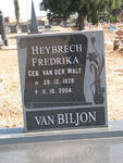 BILJON Heybrech Fredrika, van nee VAN DER WALT 1929-2004