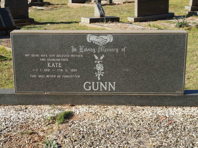 GUNN Kate 1912-1986