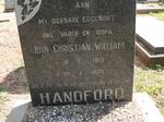 HANDFORD John Christian William 1913-1978