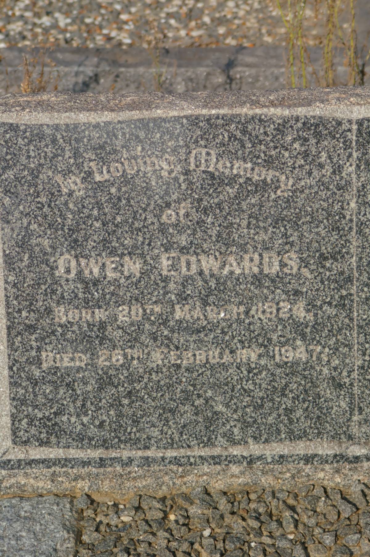 EDWARDS Owen 1924-1947