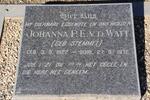 WATT Johanna P.E., v.d. nee STEMMET 1922-1972