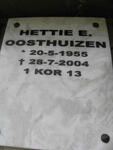 OOSTHUIZEN Hettie E. 1955-2004