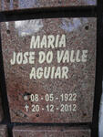 AGUIAR Maria Jose Do Valle 1922-2012