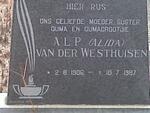 WESTHUISEN A.L.P., van der 1906-1987