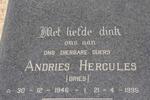 NEL Andries Hercules 1946-1995 & Hester Sophia Cecelia GOOSEN 1950-1995