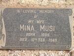 MUSI Mina 1905-1949