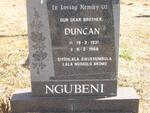 NGUBENI Duncan 1931-1968