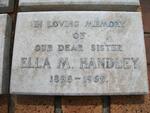 HANDLEY Ella M. 1895-1969