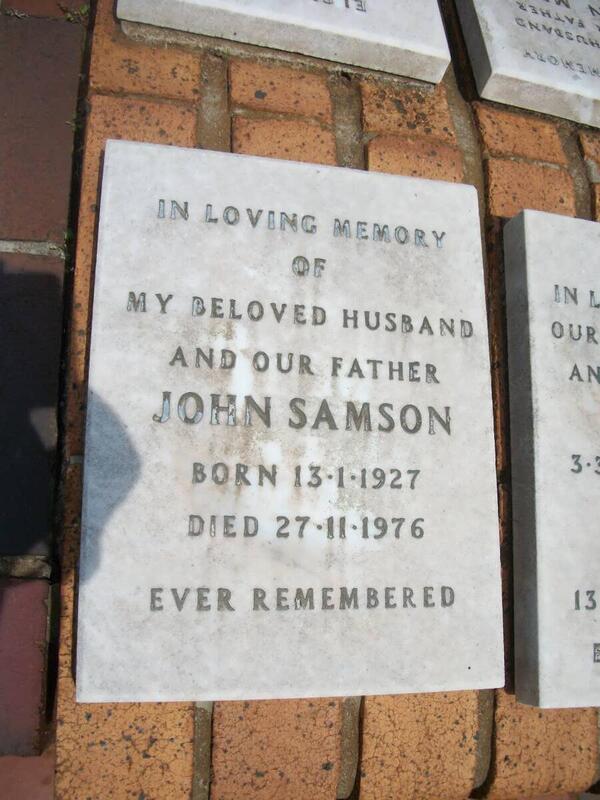 SAMSON John 1927-1976