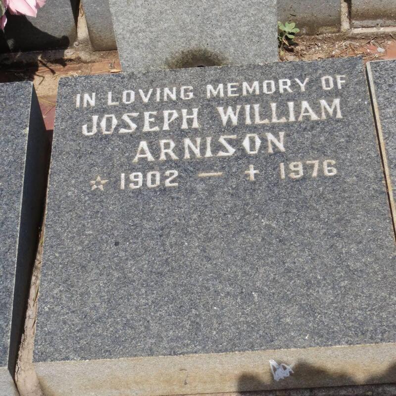 ARNISON Joseph William 1902-1976