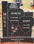 MUSI Marcus 1953-2007 & Maria 1957-2011