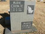CRONJE Marie 1944-2004 :: CRONJE Marco 1964-
