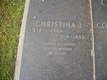 CRONJE Christina J. 1964-1985