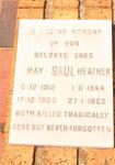 SAUL May 1912-1966 :: SAUL Heather 1944-1969