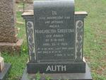 AUTH Margaretha Christina nee KRUGER 1892-1959