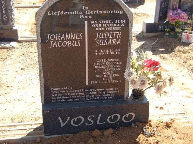 VOSLOO Johannes Jacobus & Judith Susara 1933-2011